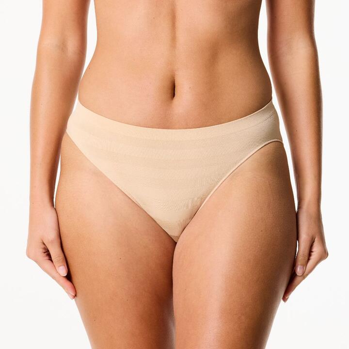 Sash & Rose Women's Matte & Shine Hi Cut Briefs 3 Pack