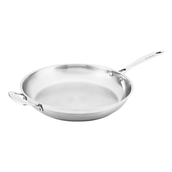 Scanpan Impact 32cm Stainless Steel Frypan with Helper Handle