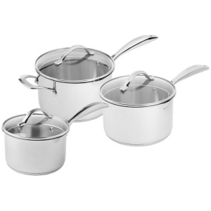 Scanpan STS Stainless Steel 3 Piece Saucepan Set