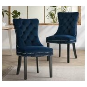Set Of 2 Aylin Dining Chairs Blue