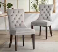 Set Of 2 Aylin Dining Chairs Grey