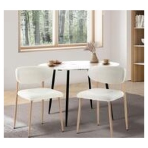 Set Of 2 Freda Dining Chairs Neutral