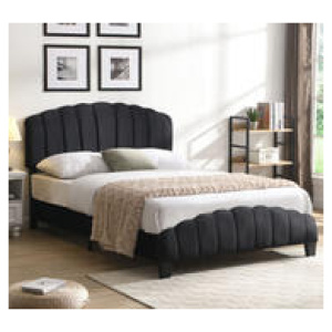 Shella Double Bed Frame Black