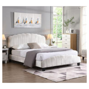Shella Double Bed Frame Neutral
