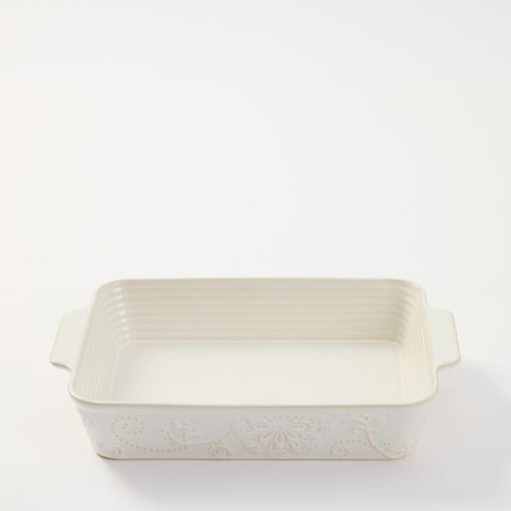 Smith + Nobel 2 Piece Floral Embossed Baking Dish Set