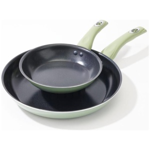 Smith + Nobel Colour Kitchen 20/30 cm Frypan Twin Pack Sage Green