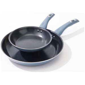 Smith + Nobel Colour Kitchen 20/30 cm Frypan Twin Pack Steel Blue