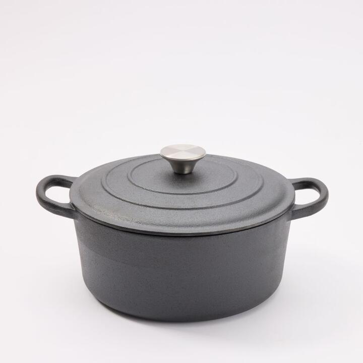 Smith + Nobel Raw Seasoned Cast Iron Casserole Pot