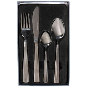 Smith + Nobel Soho 24-Piece Cutlery Set Black