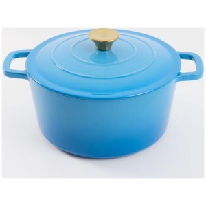 Smith + Nobel Traditions 5L Cast Iron Casserole Blue