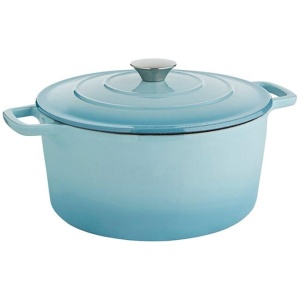 Smith + Nobel Traditions 5L Cast Iron Casserole Pot Blue