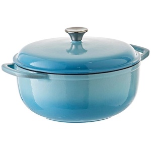 Smith + Nobel Traditions 6L Cast Iron Casserole Pot Blue