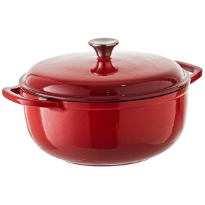 Smith + Nobel Traditions 6L Cast Iron Casserole Pot Red