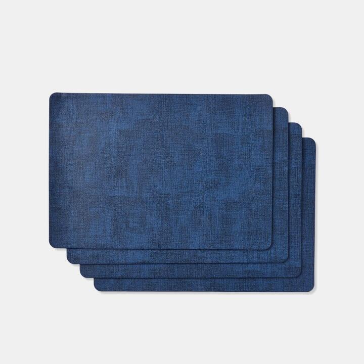 Soren Hunter Placemat 4 Pack Navy