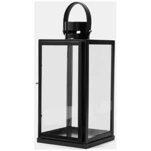 Soren Lantern With Faux Leather Handle