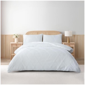 Soren Tranquillity Jacquard Quilt Cover Set