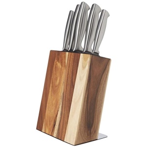 Stanley Rogers 6-Piece Acacia Knife Block Set