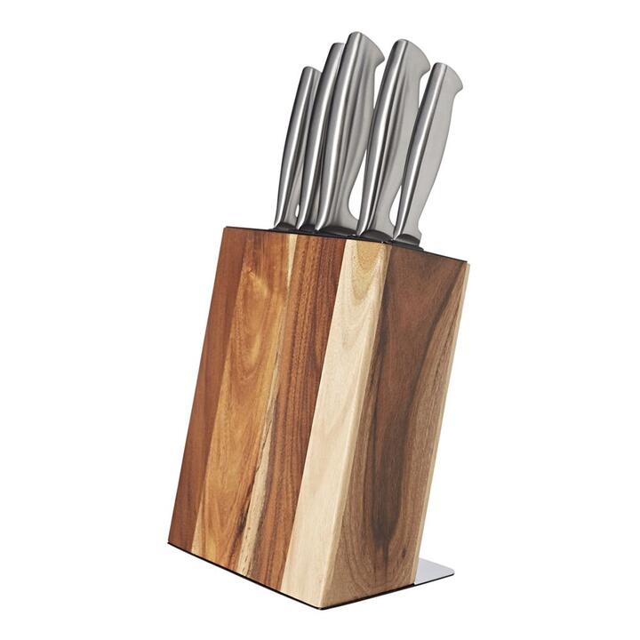 Stanley Rogers 6-Piece Acacia Knife Block Set
