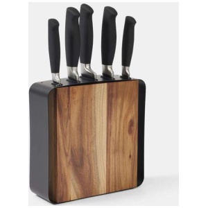 Stanley Rogers 6-Piece Framed Acacia Knife Block Set