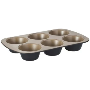 Stanley Rogers Ceramabake Non-Stick 6 Cup Texas Muffin Tray
