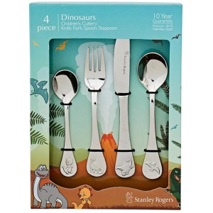Stanley Rogers Dinosaurs 4-Piece 18/10 Kids Cutlery Set