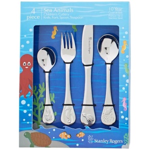 Stanley Rogers Sea Animals 4-Piece 18/10 Kids Cutlery Set