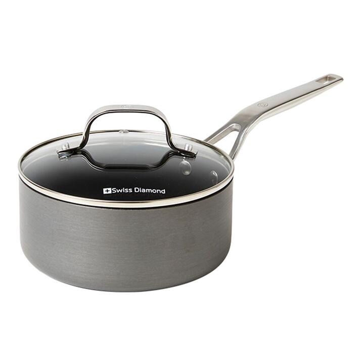 Swiss Diamond 18 cm Hard Anodised Saucepan