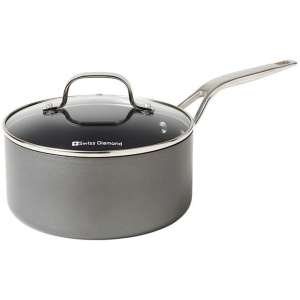 Swiss Diamond 20 cm Hard Anodised Saucepan