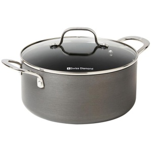 Swiss Diamond 24 cm Hard Anodised Casserole Pot