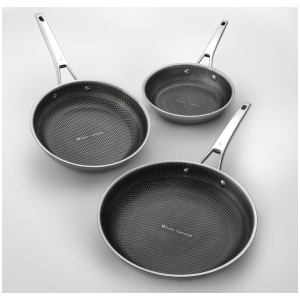 Swiss Diamond DLX Clad 3-Piece Frypan Set