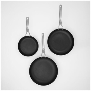 Swiss Diamond Hard Anodised 3-Piece Frypan Set