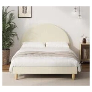 Tabby Double Bed Frame Neutral