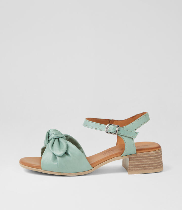 Tanglee Seafoam Leather Sandals