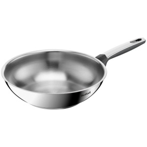 Tefal Emotion 28cm Induction Stainless Steel Uncoated Wok