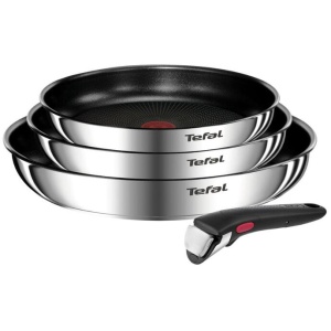 Tefal Ingenio Emotion 4-Piece Induction Stainless Steel Frypan Set