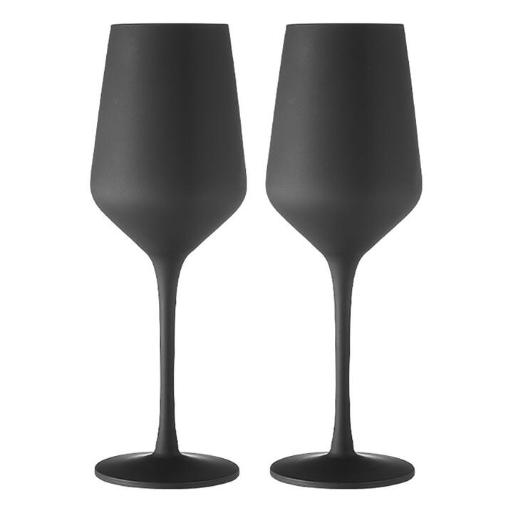 Tempa Aurora Wine Glass 2 Pack Matte Black