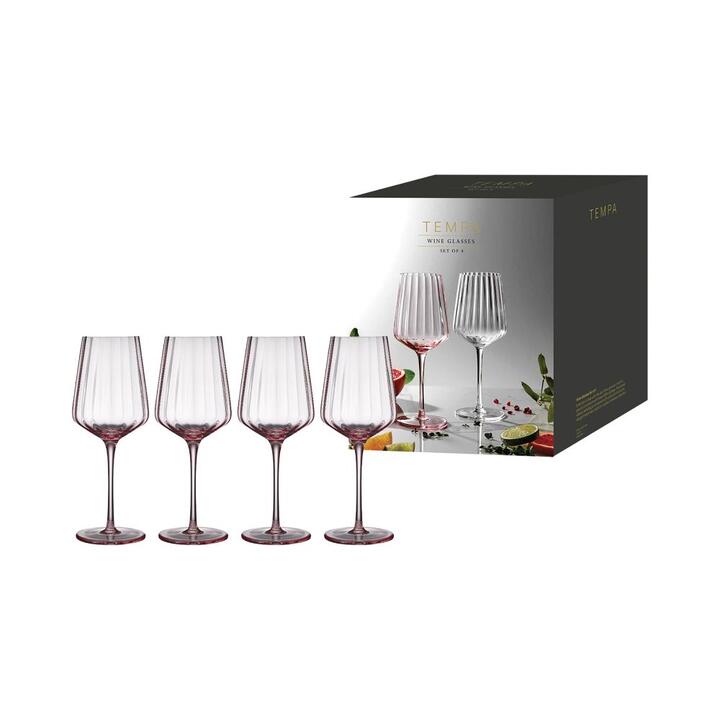Tempa Esme Wine Glass 4 Pack Blush