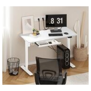 Tiara Standing Desk White