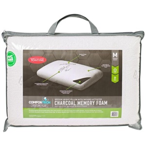 Tontine Comfortech Charcoal Infused Memory Foam Pillow Standard