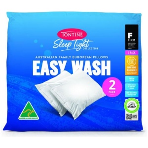 Tontine Sleep Tight Easy Wash European Pillow 2 Pack