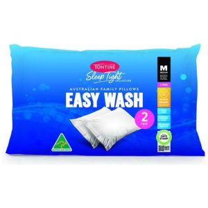 Tontine Sleep Tight Easy Wash Medium Pillow 2 Pack