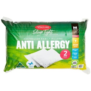 Tontine SleepTight Anti Allergy Medium Pillow 2 Pack