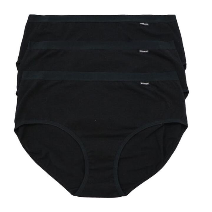Underworks Women's Midi Brief 3 Pack