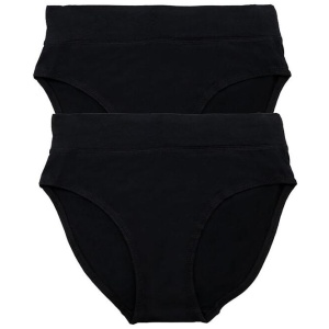 Underworks Women's Smooth Lines Hi Cut Brief 2 Pack