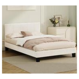 Vivian Double Bed Frame White