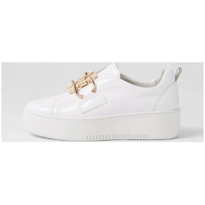 Werries White Patent Leather Sneakers