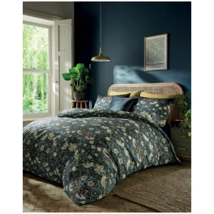 William Morris At Home Strawberry Thief Cotton Percale Quilt Cover Set
