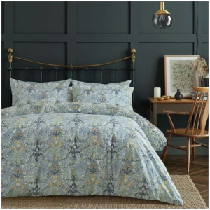 William Morris At Home Woodland Weeds Cotton Percale Quilt Cover Set