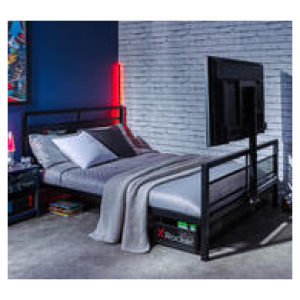 X Rocker Basecamp Double Kids Bed Frame Black